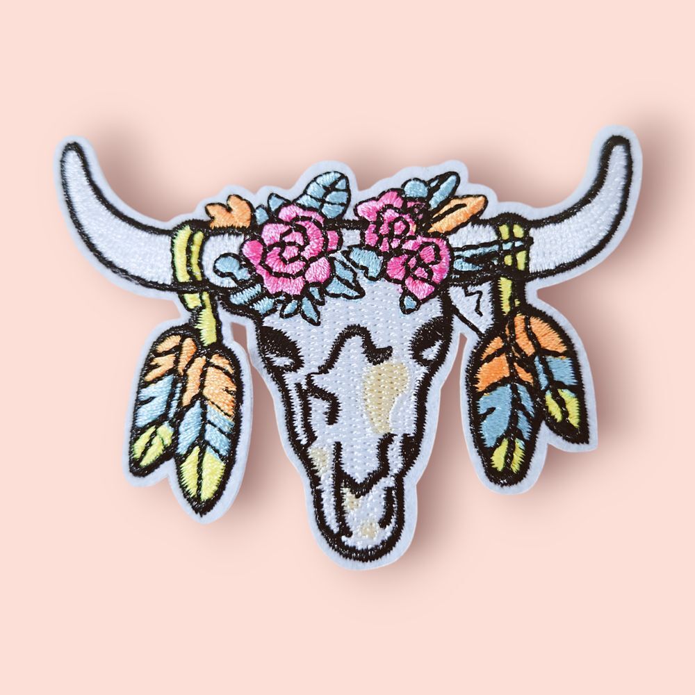 Iron‎ On Patch-Crafts Material DIY Accessory-Goat Flowers